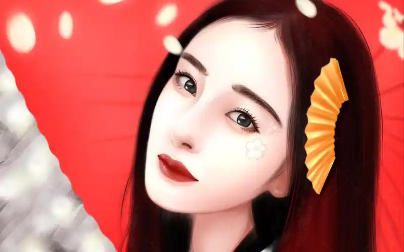 杨幂～procreate绘画～ipad画画～手绘壁纸～手绘插画分享