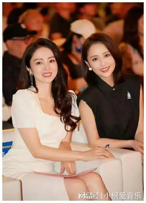 佟丽娅晒和董璇合照,两人惊人的相似