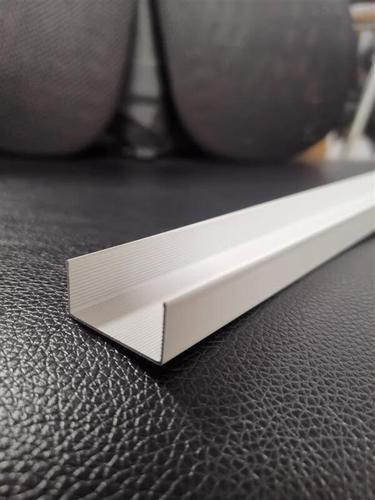 砖夹橱柜白色25u型槽单封边铝合金配件打灶专用单卡槽收口条铝材 25