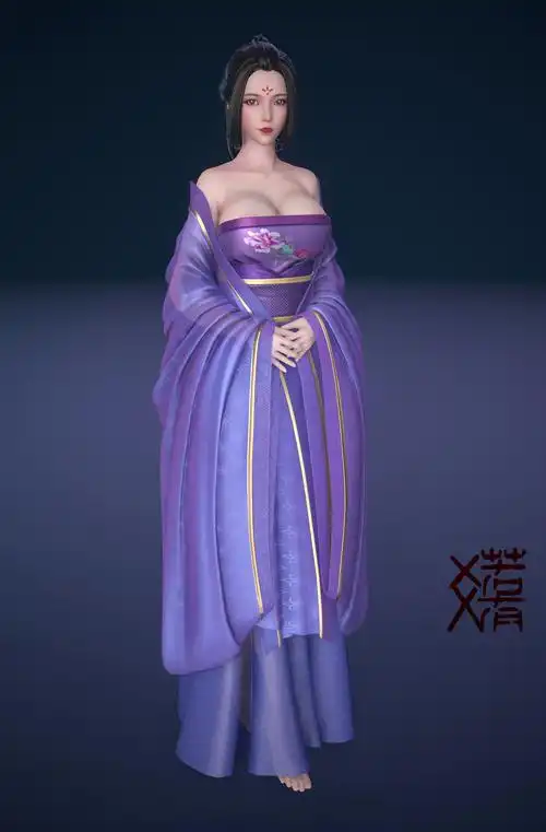 仙子少女(古装/汉服/露肩/公主/抹胸)模型 - 角色/人物/生物 - 作品