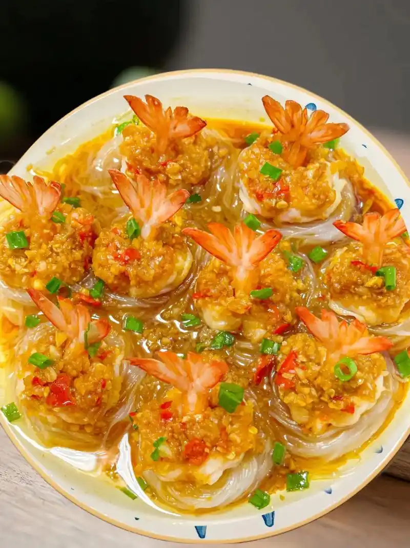 年夜饭必备97好吃又好看的蒜蓉粉丝虾.