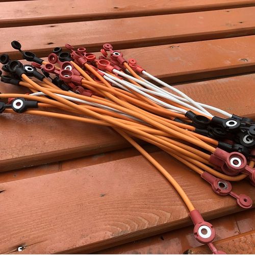 电动车电池连接线48v60v72v84v耐高温纯铜电瓶连接线