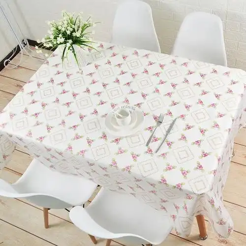 塑料桌布防水防烫防油免洗餐桌垫格子布茶几垫长方形台布桌子盖布i7