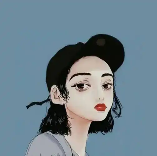 简单耐看的可爱女生卡通头像(2张)