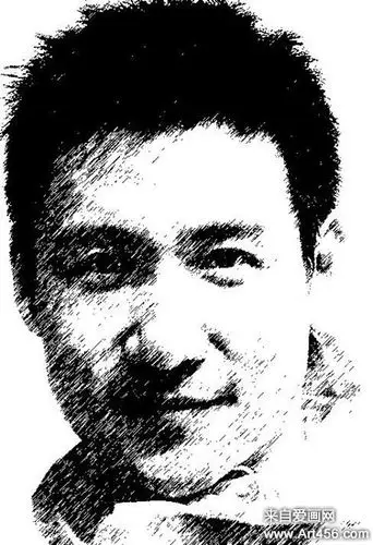 歌神张学友素描头像欣赏