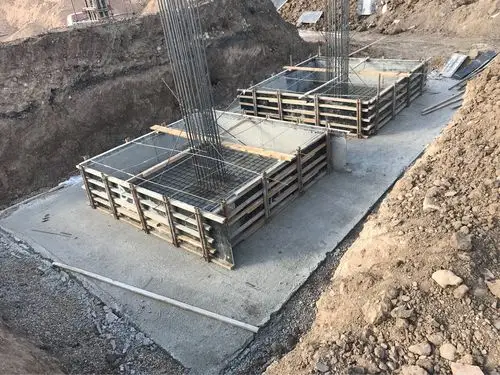 雨棚基础承台合模板