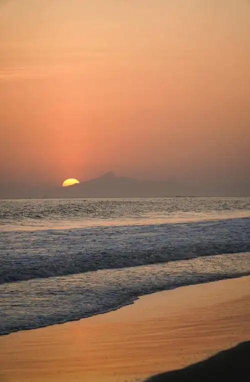海滩落日