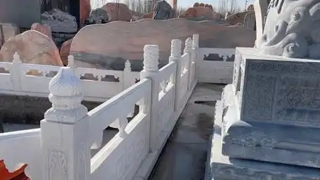 常见天然青石石材石雕栏杆多图欣赏