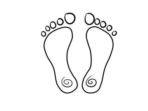 笔画怎么画小脚丫简笔画 小脚丫的可爱画法小脚幼儿园我的小脚简笔画