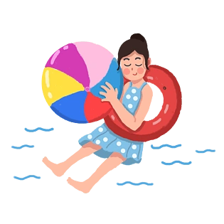 暑假游泳图片大全
