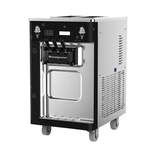 海川冰淇淋机商用雪糕机台式软质冰激凌机