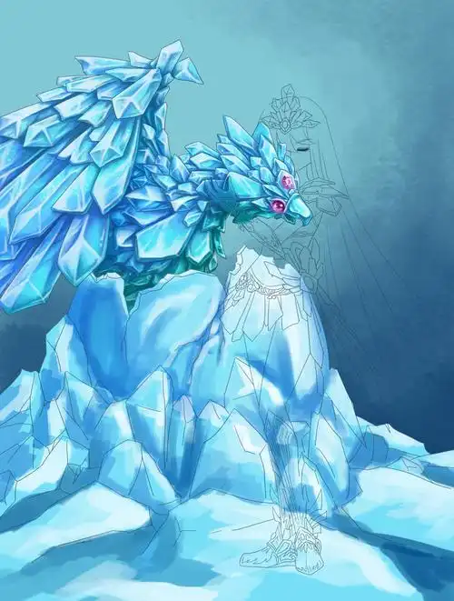 【二月主题绘】冰鸟与剪刀(?)战士(废柴完成度30%待.