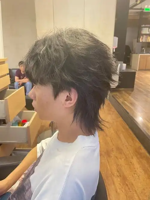 狼尾发 #男士发型