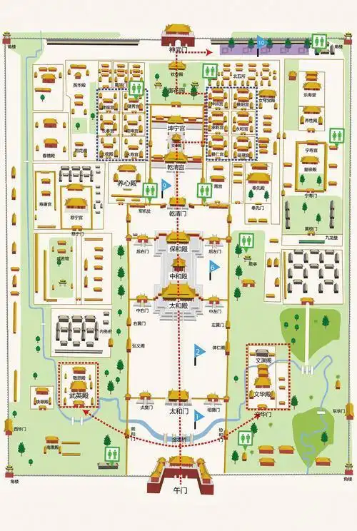故宫图片赏析(故宫全景图高清平面图)