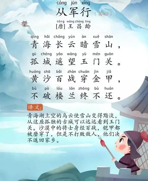 《古诗词教学》16,从军行〔唐〕王昌龄