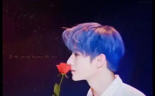 杨洋还有人不知道他是甜豆嘛生日会蓝发造型yyds