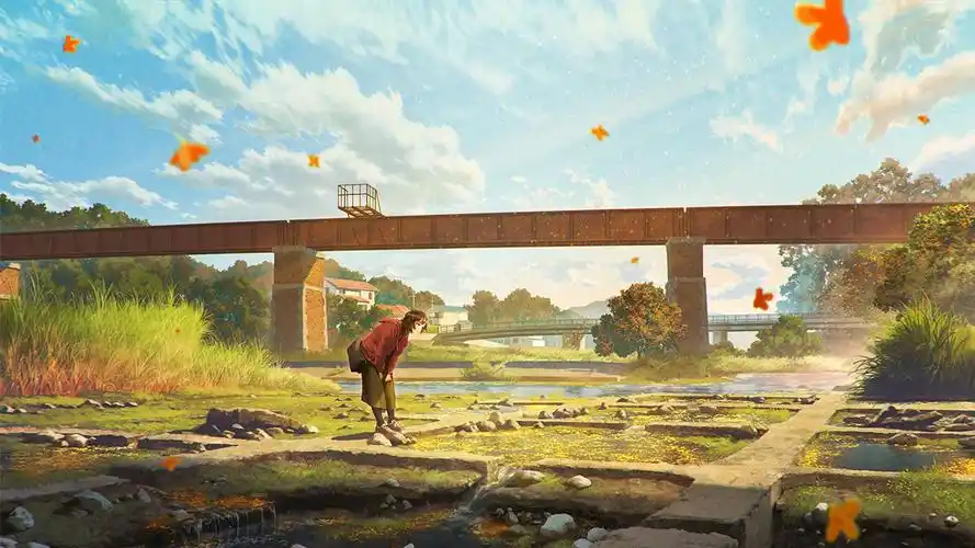 治愈系二次元卡通少女壁纸,阳光下的女孩,美好而纯真_举报