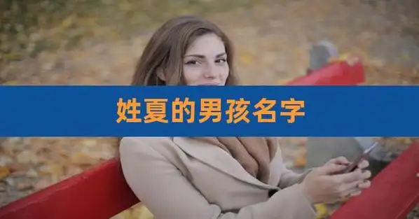 姓夏的男孩名字