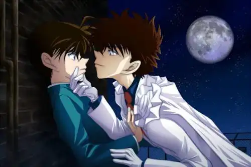 工藤新一强吻怪盗基德我要图