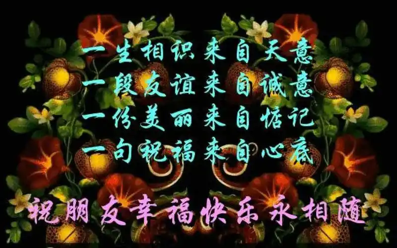 祝福老朋友幸福快乐平安建康.