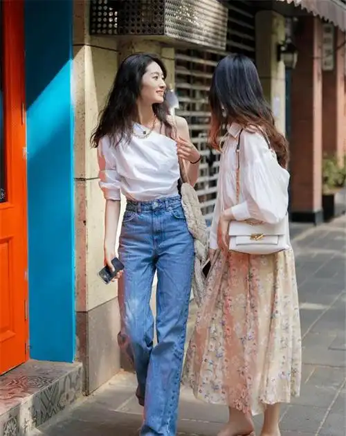 155cm小粗腿今年韩国街拍秀的夏季搭配太适合普通人穿了