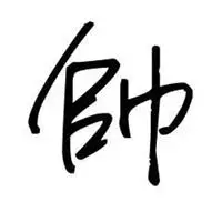 一个帅字贯穿一生图片