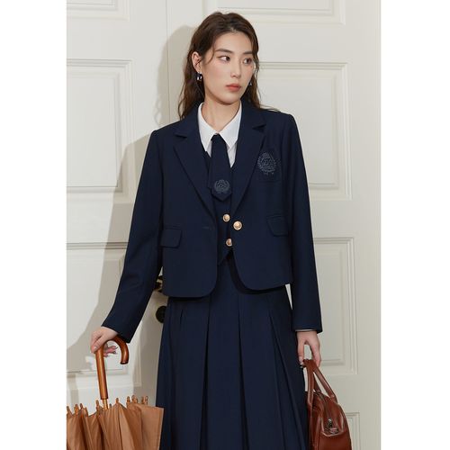 【只售外套】学院风西装上衣女搭配系短款西服外套高级感上衣女