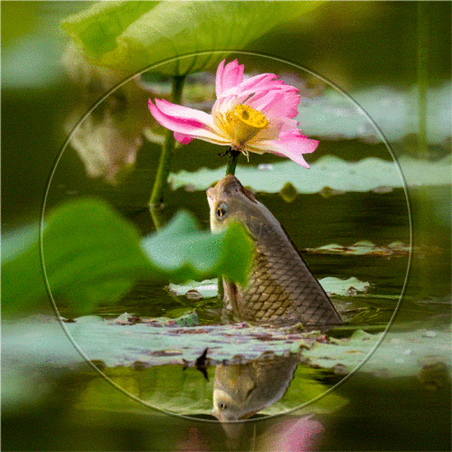 鱼吃荷花(1)
