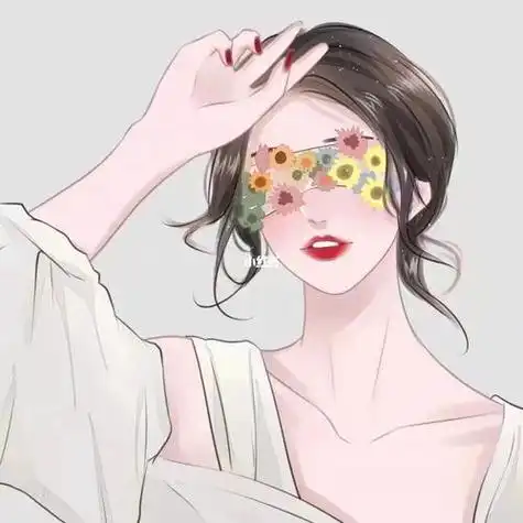 超火手绘插画女生头像