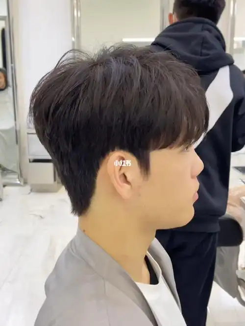 男生气垫微分碎盖发型