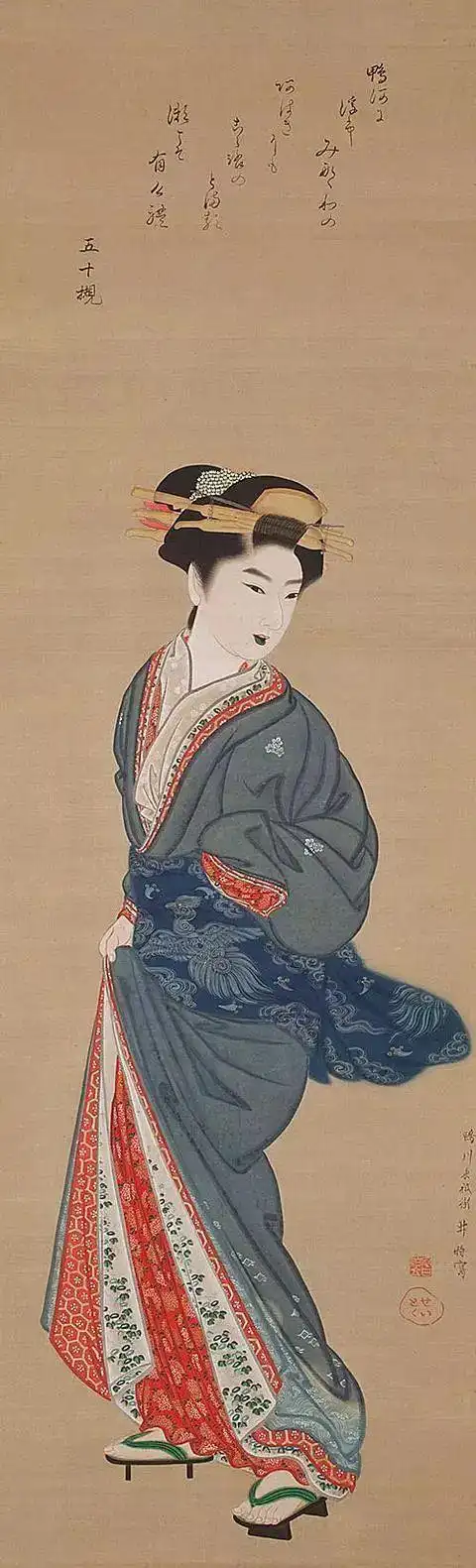 肉笔浮世绘美人:日本艺术家眼里的艺伎生活