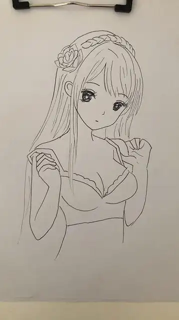 美少女简笔画