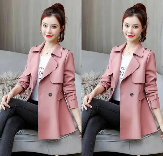 京东商城2022女装新款三十多岁女人气质风衣外套风衣