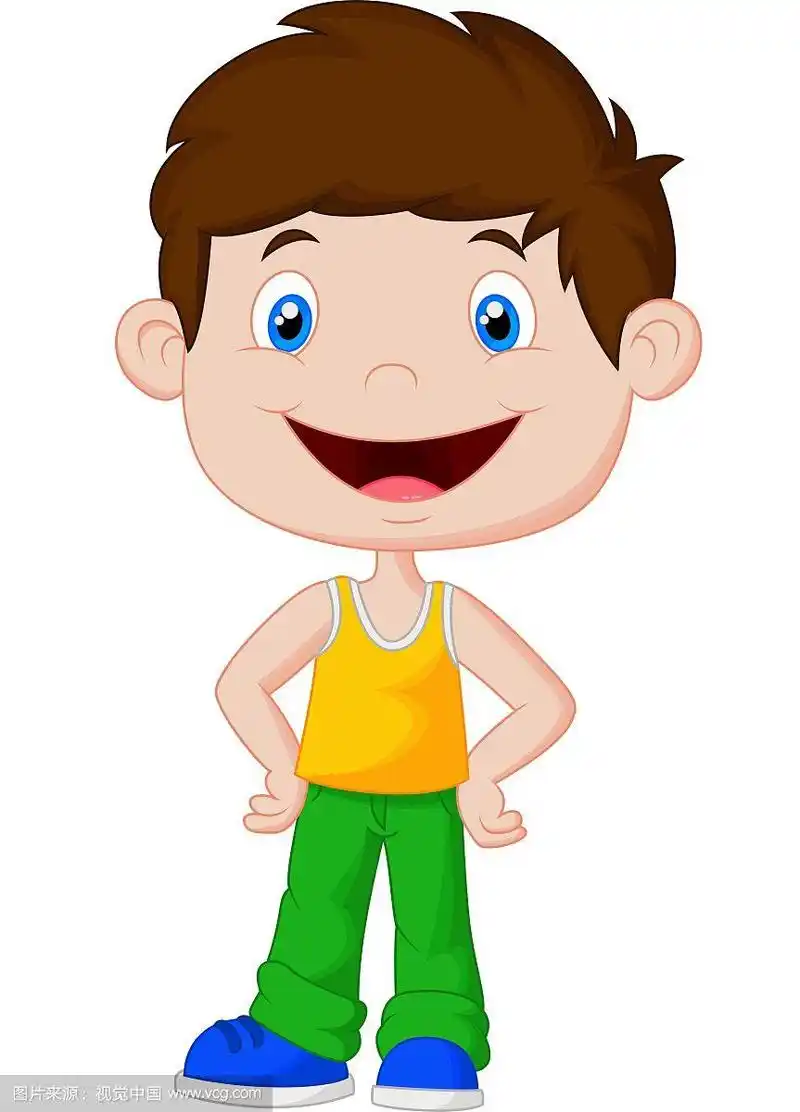 可爱男孩卡通造型