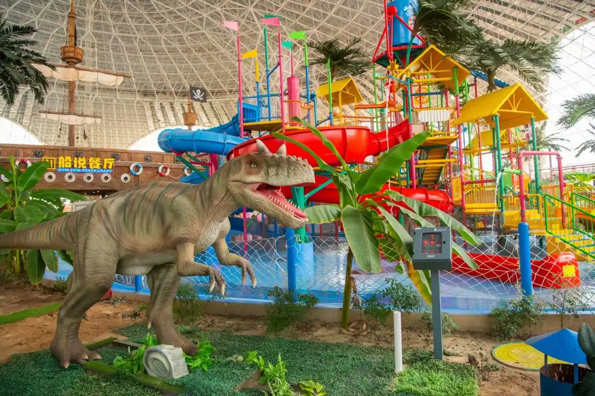 原创兰州新区周末不知道去哪儿玩带你去西部恐龙园玩水世界