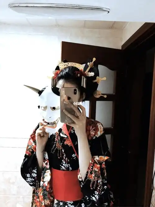 日式和风花魁发型_发型_日式和风_自拍馆_赜古雅集汉服体验自拍馆攻略