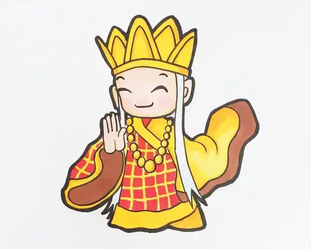 画画步骤简单易画西游记唐僧简笔画q版唐僧怎么画可爱唐僧卡通画画法