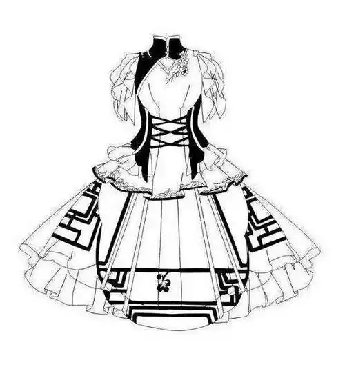 裙子衣服动漫素材