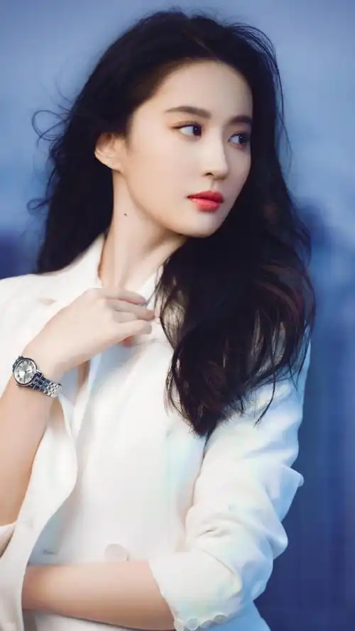 时尚优雅御姐刘亦菲知性妩媚诱人写真,高清图片,手机锁屏桌面-壁纸族