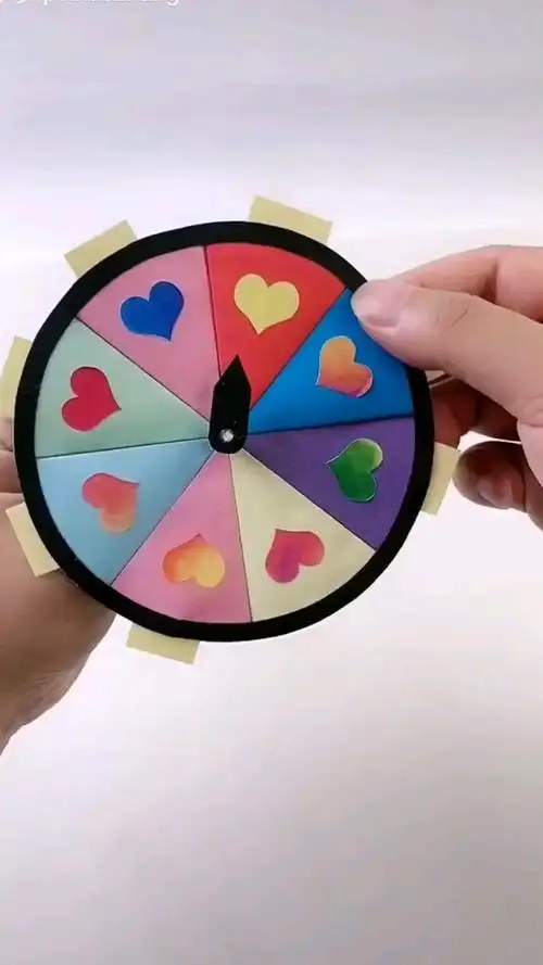 手工制作自制手工家务转盘转到哪个就做哪个事情