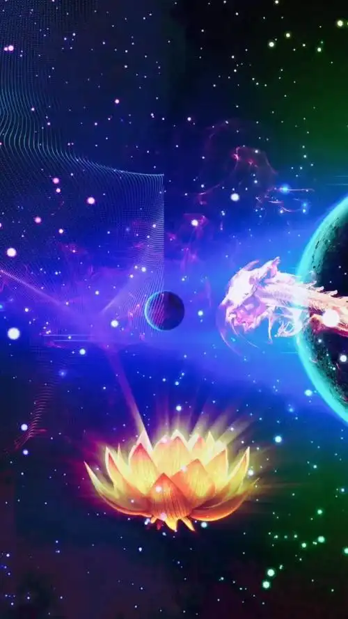 火萤 视频:星空莲花龙凤呈祥