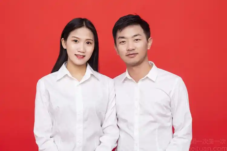 结婚登记照 海马体证件照