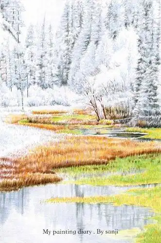 一组惊艳了我的彩铅风景画,真的太美了!吹爆大佬的彩铅作品!