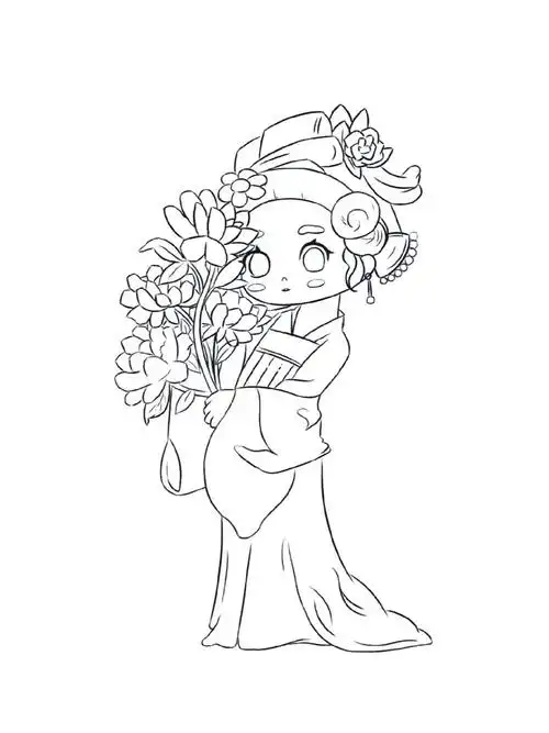 每日插画  #寻找小红书绘画大神  #线稿练习  #q版人体练习  #人物