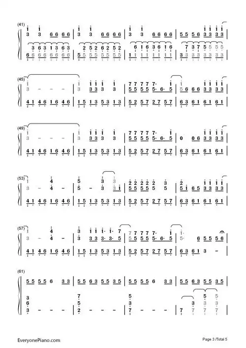 whateverittakesimaginedragons双手简谱预览3