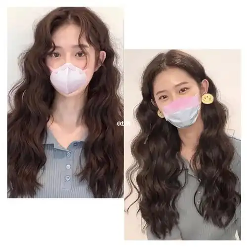 青岛烫发 蛋卷烫 显脸小发型 圆脸方脸菱形脸烫发 中长发短发烫发