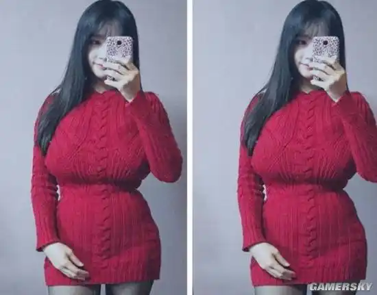 韩国巨胸妹走红 身材比例夸张上围傲人