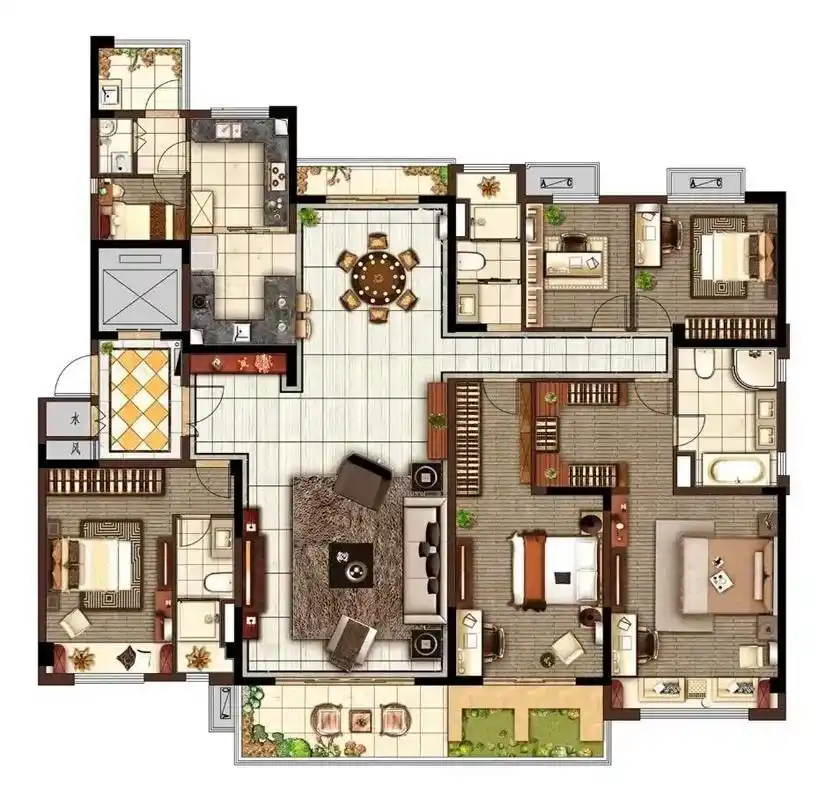 260平米的奢华大平层,让你一见倾心