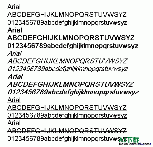 arial字体免费下载