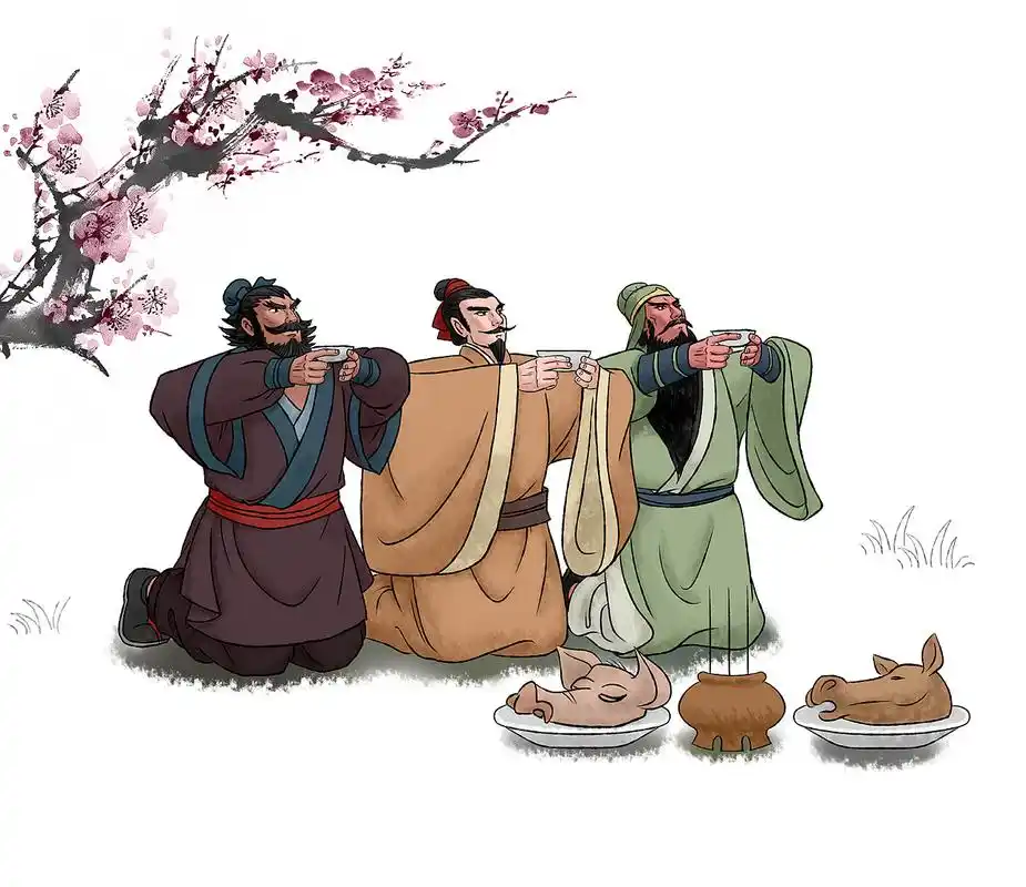 桃园三结义|插画|创作习作|摩渊 - 原创作品 - 站酷 (zcool)